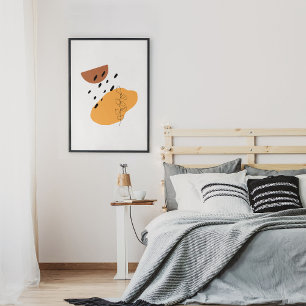 Poster Desenho de arte da linha de retrato minimalista Ab