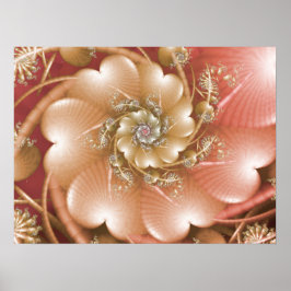 Poster Desenho de Coração Rosa