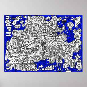 Poster Desenho de fantasia de personagens de desenho anim