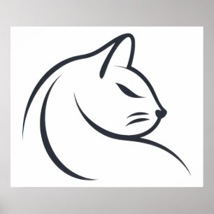 Poster Desenho de gato