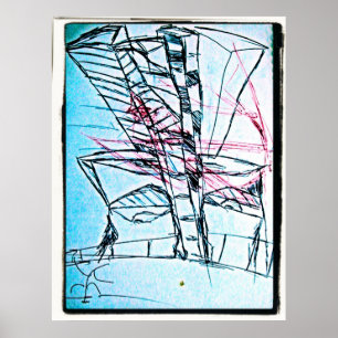 Póster Desenho de Nariz da Cidade