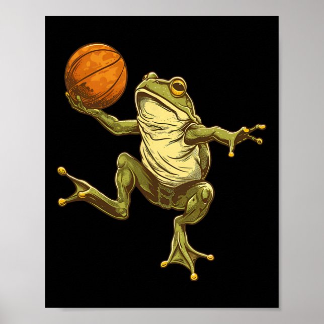Poster Desenho de sapo esboço de sapo arte amante de esbo (Frente)