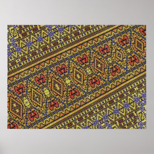 Poster Desenho de Tapete Fractal