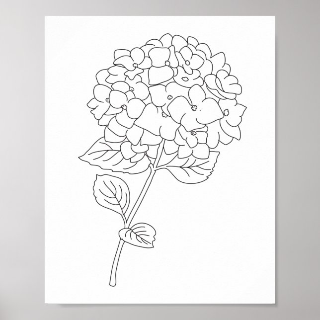 Poster desenho de uma linha (Frente)