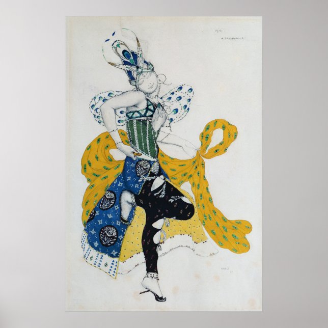 Poster Desenho do balé 'La Peri' (Frente)