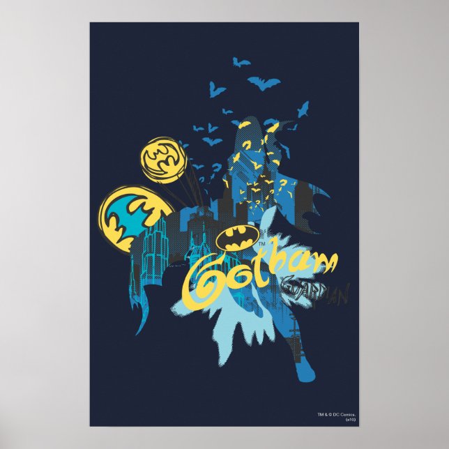 Poster Desenho do Notebook Batman Gotham Guardian (Frente)