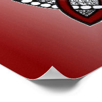 Desenho do Pordão Vermelho Celta Knot