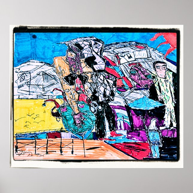 Póster desenho do rio dourado (Frente)