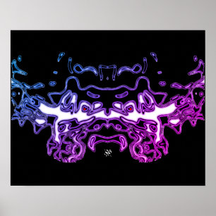 Poster Desenho do Tigre (Branco 3)