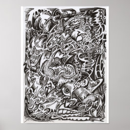 Poster Desenho em Cascata da Mente