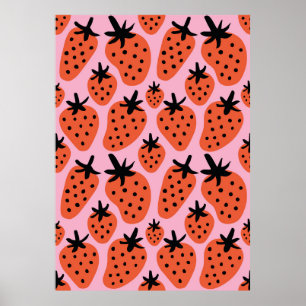 Poster Desenho em mão livre divertido padrão sem desconti