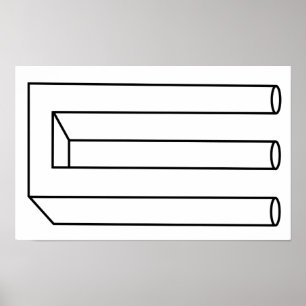 Poster Desenho Geeky Legal com três pontas