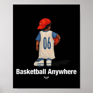Poster Desenho Legal em Qualquer Lugar Com Um Jogador Ske