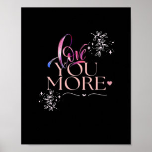 Poster Desenho Mínimo de Amor Você Mais