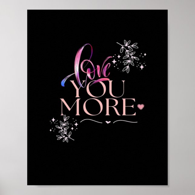 Poster Desenho Mínimo de Amor Você Mais (Frente)