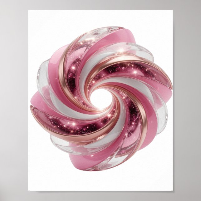 Poster Desenho Moderno Edgy Prata SPACE GALAXY (Frente)