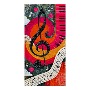 Póster Desenho Musical Abstrato