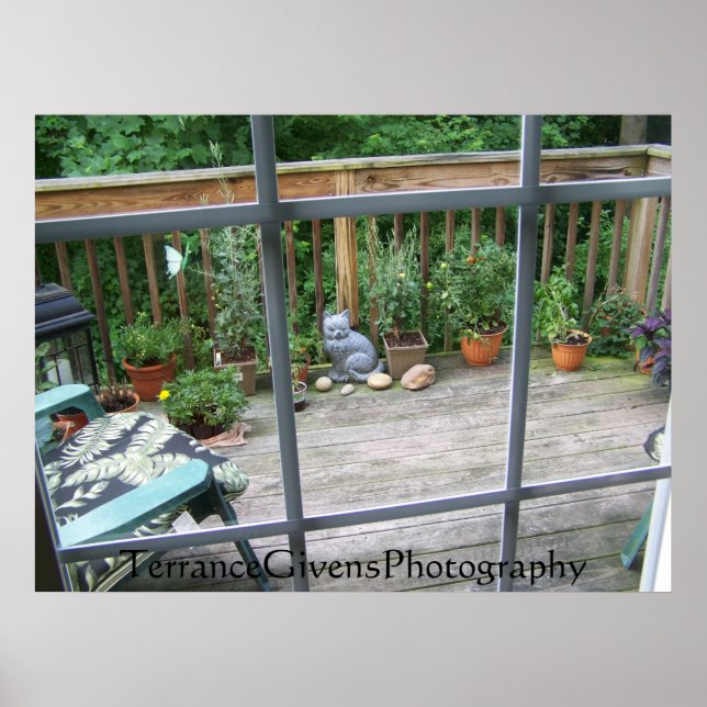 Póster Desenho na janela (Frente)