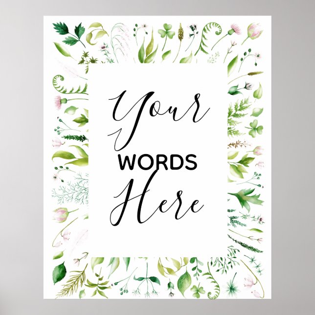 Poster desenho personalizado seu próprio sinal de casamen (Frente)