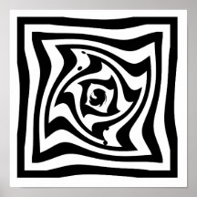 Desenho psicodélico com efeito de ilusão óptica