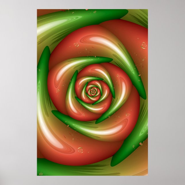 Poster Desenho Rosa Pêssego (Frente)