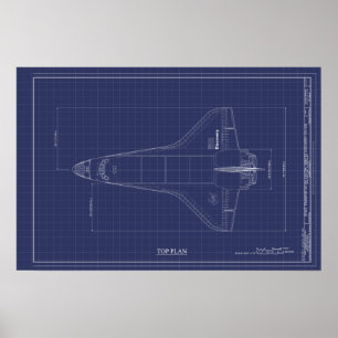 Poster Desenho Técnico de Descoberta de Encerramento de 
