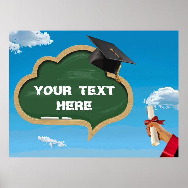 Poster Desenho vetorial para formatura (Frente)