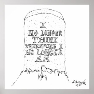 Póster Desenhos animados 1413 da filosofia
