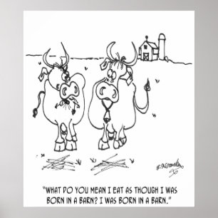 Póster Desenhos animados 3348 da vaca