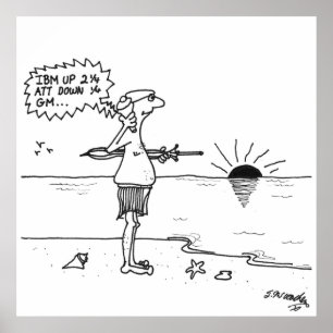 Poster Desenhos animados 4013 do mercado de valores de