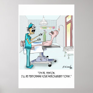 Póster Desenhos animados 9369 da cirurgia