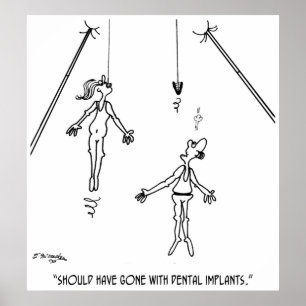 Póster Desenhos animados 9468 do implante dental