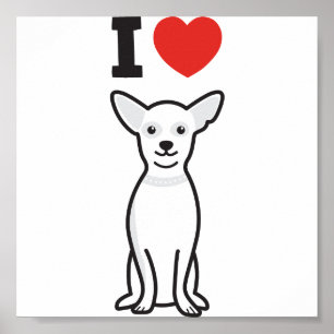 Poster Desenhos animados do cão da chihuahua