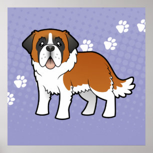Póster Desenhos animados St Bernard