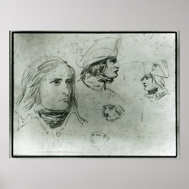 Poster Desenhos de Napoleão Bonaparte, 1797 (Frente)
