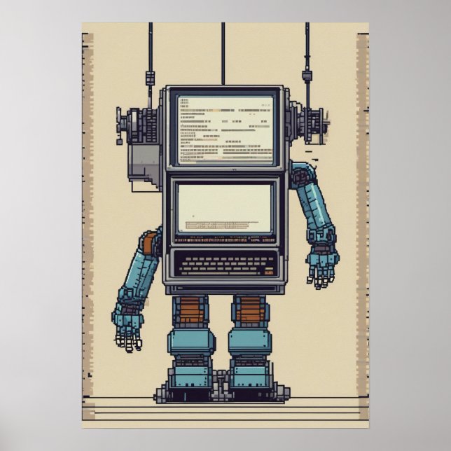 Poster Desenvolvedor de Software Programador Codificação  (Frente)