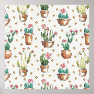 Poster Desert Bloom Step Blossom Pattern