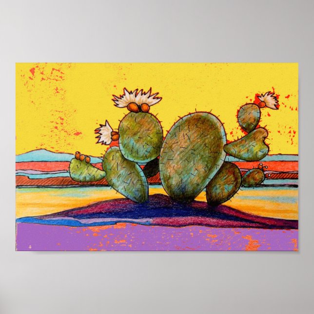 Póster Desert Cactus (Frente)