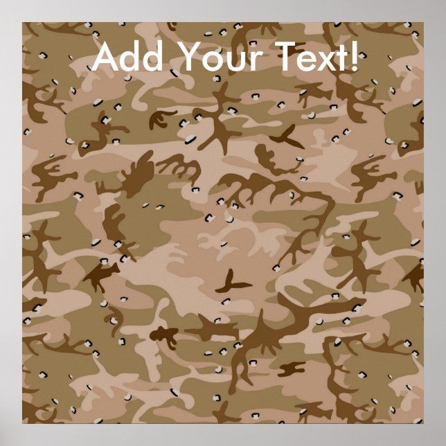 Póster Desert Camo (Frente)