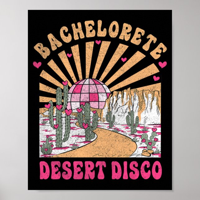 Poster Desert Disco Brito Squad Bridal Party Bachelorette (Frente)