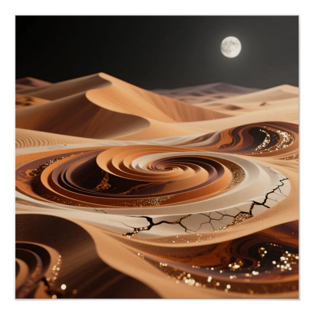 Póster Desert Dunes Art Poster (Frente)