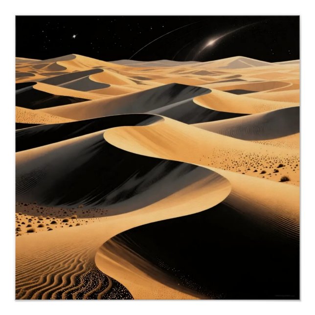 Póster Desert Dunes Art Poster (Frente)