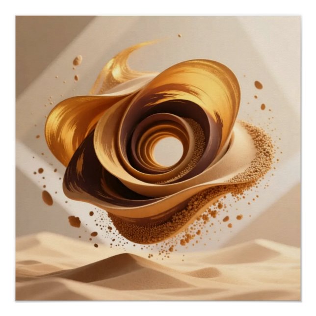 Póster Desert Dunes Art Poster (Frente)