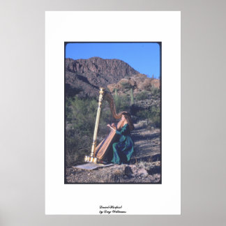 Poster Desert Harpist