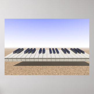 Póster Desert Keyboard