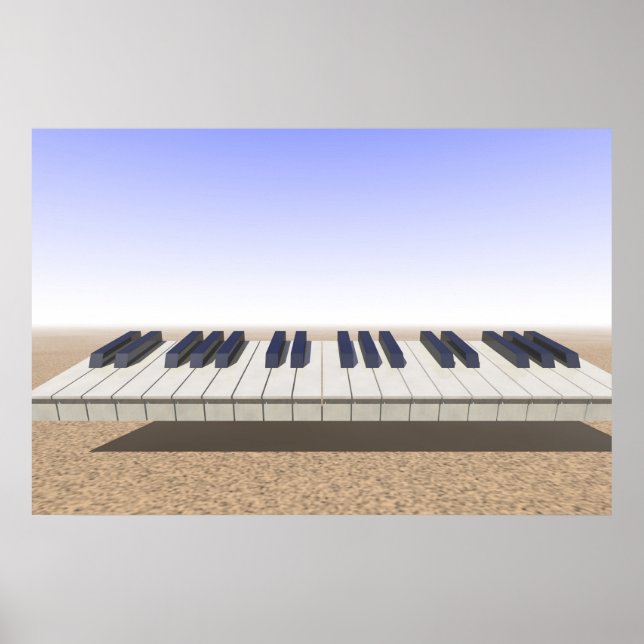 Póster Desert Keyboard (Frente)