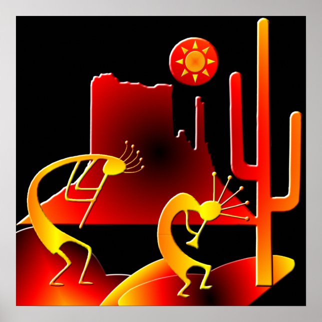 Póster Desert Kokopelli (Frente)