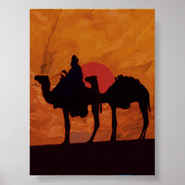 Poster Desert Sunset