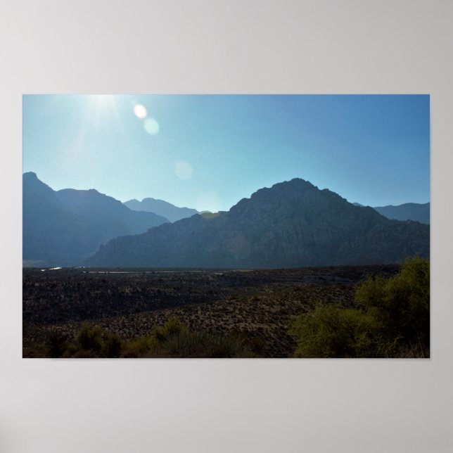 Póster Deserto da Montanha de Nevada (Frente)