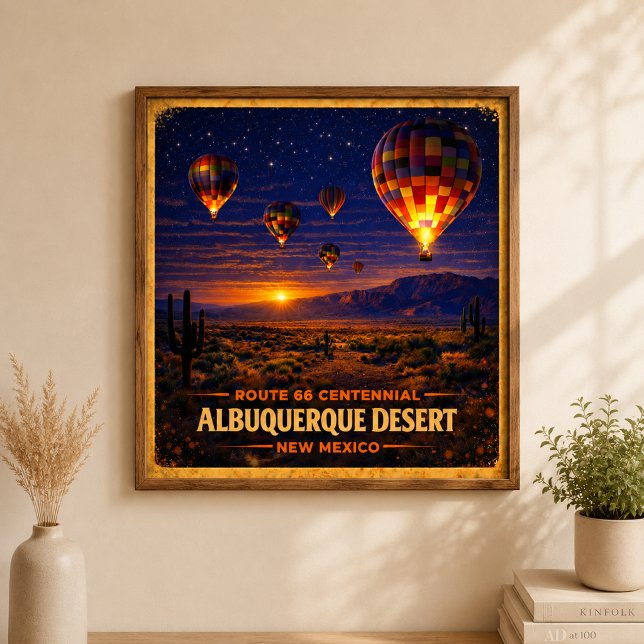 Poster Deserto de Albuquerque Novo México Centenário (Criador carregado)